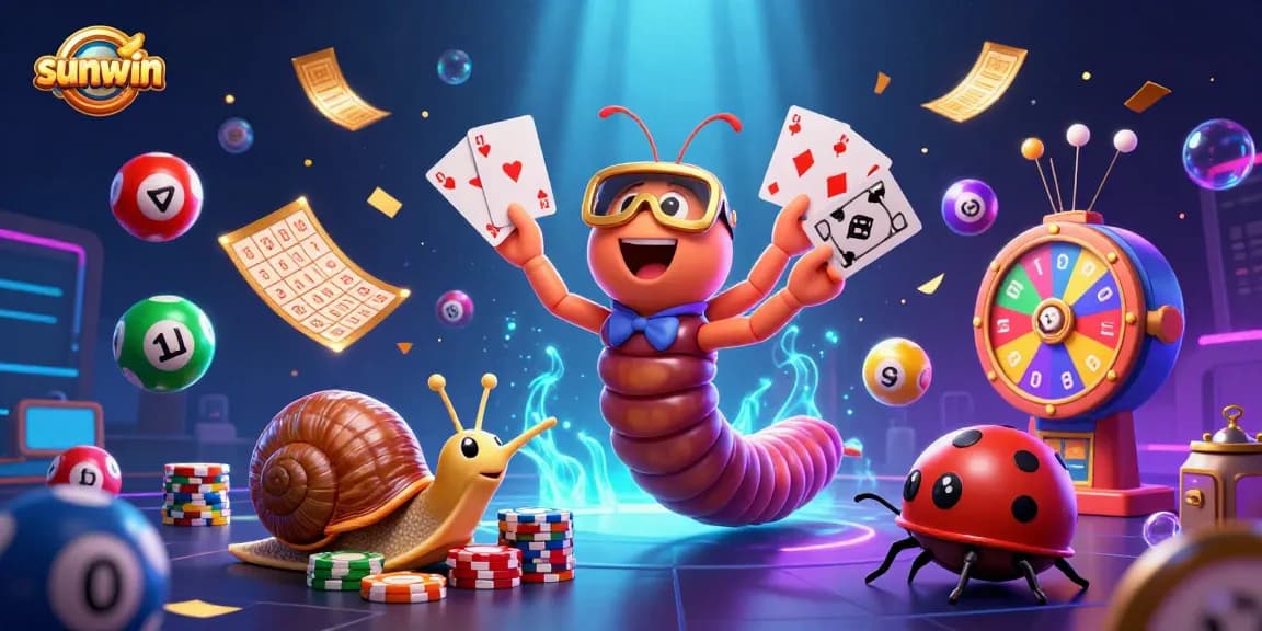 Experience the excitement at sunwin with dynamic lottery scenes, colorful balls, and engaging gameplay.