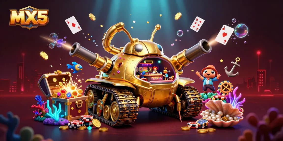 Experience the excitement of MX5's casino in a vibrant underwater world.