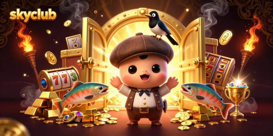 Engage in thrilling gameplay at skyclub with mesmerizing 3D visuals and exciting slot action.