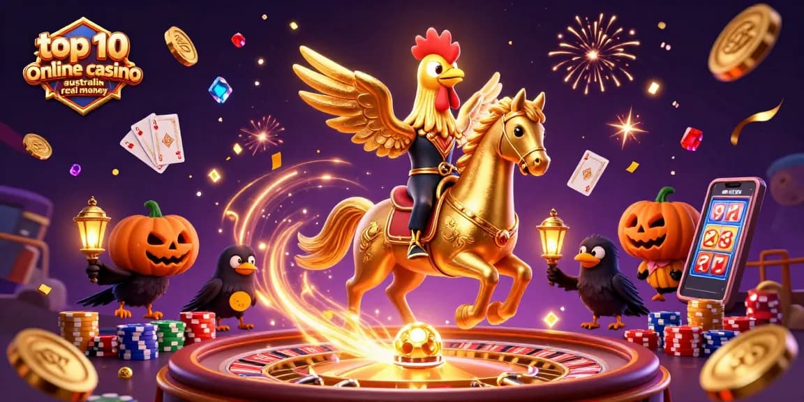 Experience the excitement at the top 10 online casino Australia real money with stunning 3D illustration.