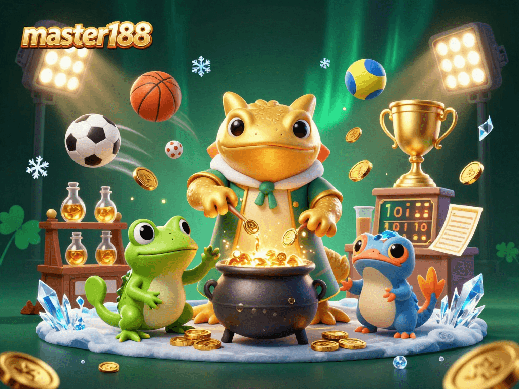 Experience master188's thrilling casino world with sports excitement and magical transformations.