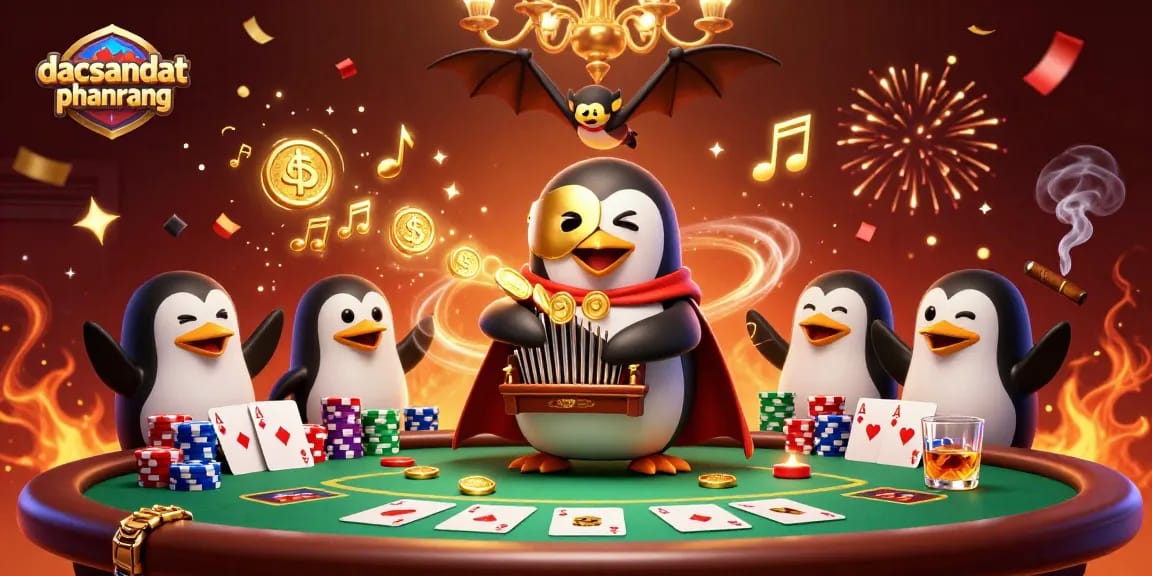 Experience thrilling gameplay at dacsandatphanrang with dynamic poker action among colorful casino elements.