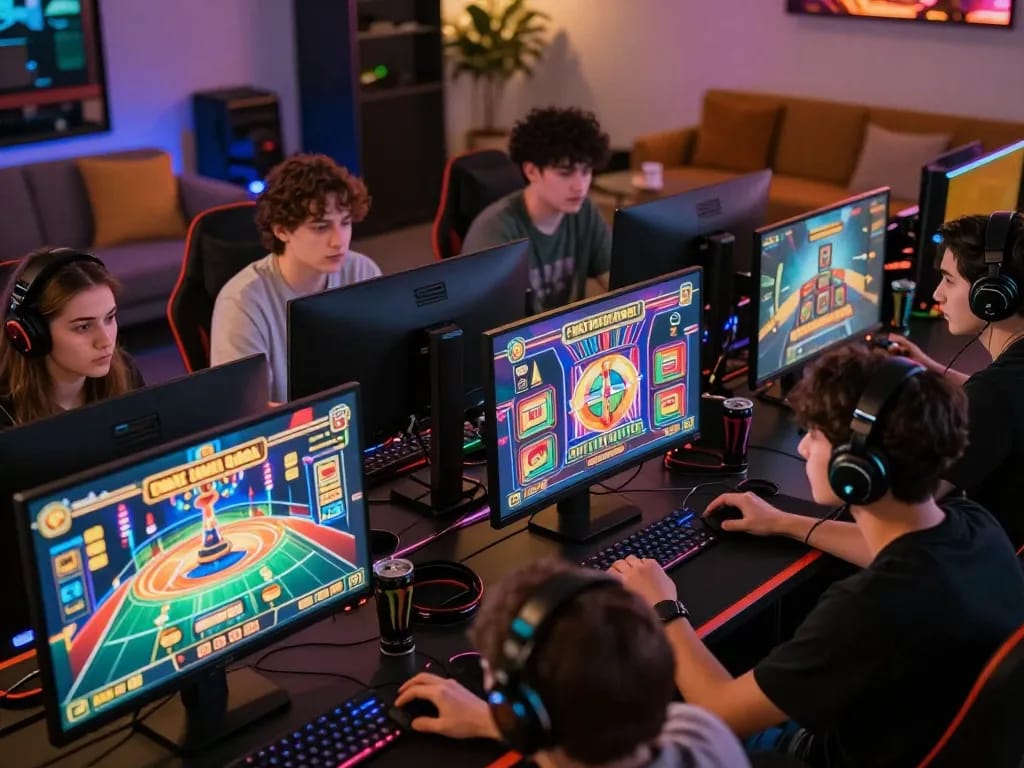 MM88 online gaming experience with players engaged and enjoying vibrant gaming displays.