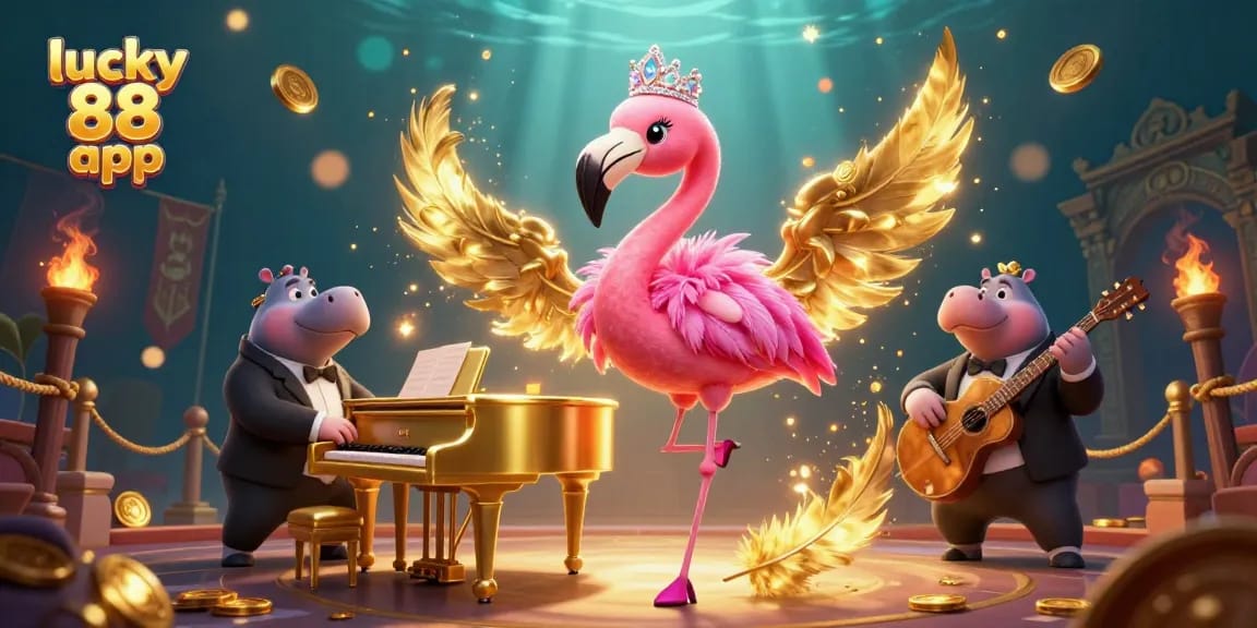 Experience the excitement of the lucky 88 app with vibrant 3D casino characters and rich gaming elements.
