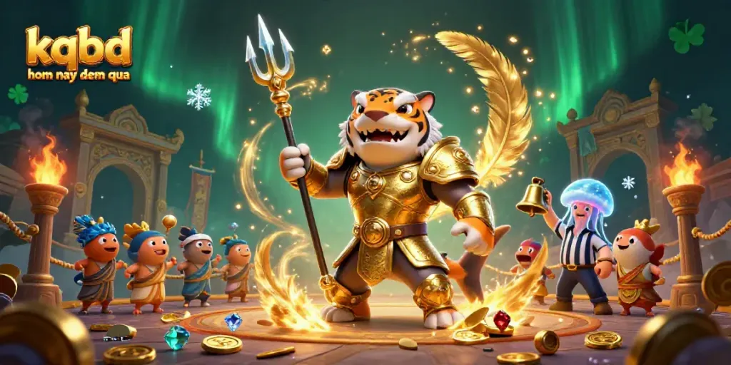 Engage with kqbd hom nay dem qua in an exciting underwater gambling-themed arena featuring a glorious tiger shark and lively elements.