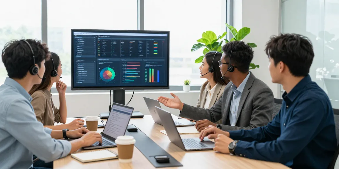 IT support small business team collaborating to enhance technology solutions.