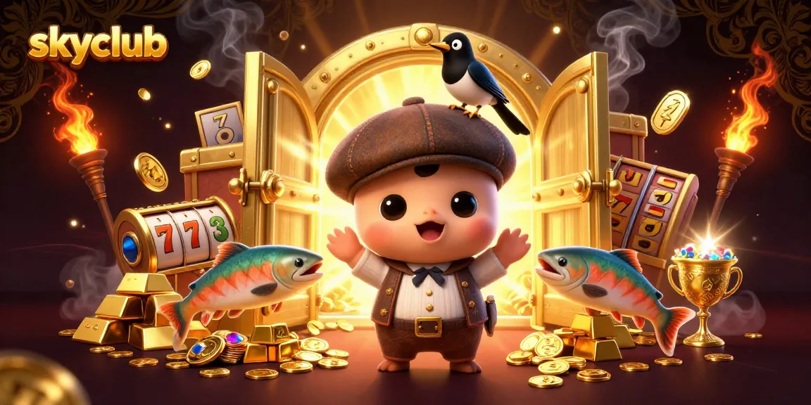 Engage in thrilling gameplay at skyclub with mesmerizing 3D visuals and exciting slot action.