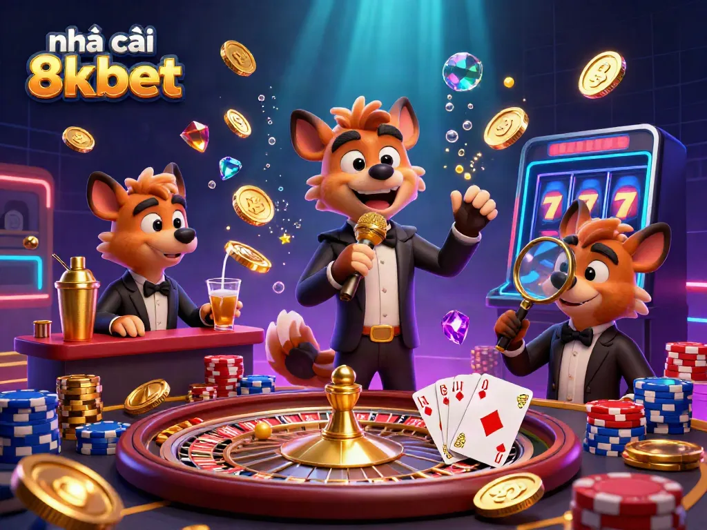 Experience the bustling energy of nhà cái 8kbet with hyenas at a comedy casino delivering laughs and winning plays.