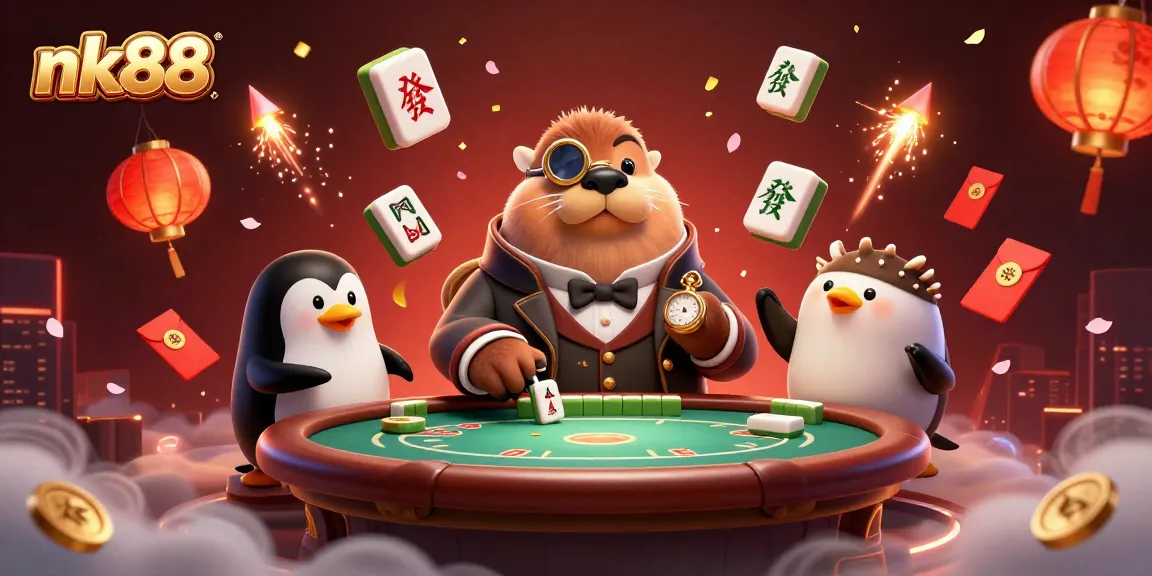 Experience the excitement of nk88 casino with whimsical characters at an underwater poker table.